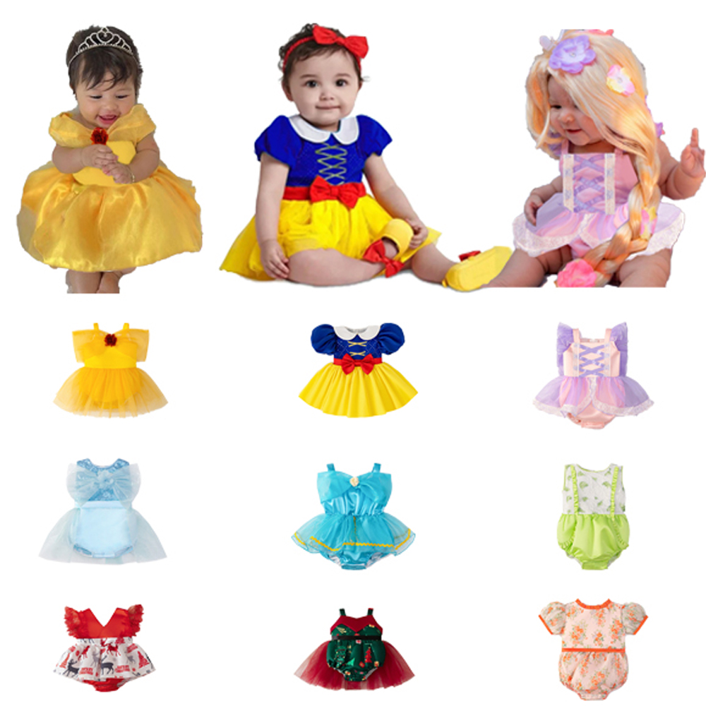 Baby Xmas Clothing - Детское праздничное платье принцессы со снегом